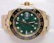 Replica Yellow Gold Rolex GMT-MASTER II Watch SS Green Face (2)_th.JPG